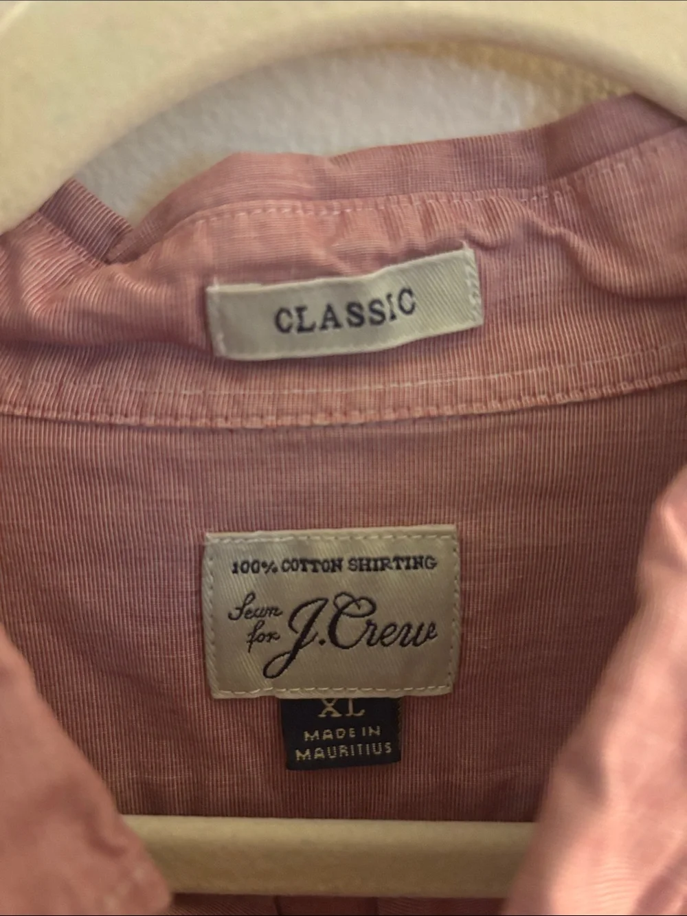 J. Crew Men’s Button-Down Shirt in Dusty Rose Pink